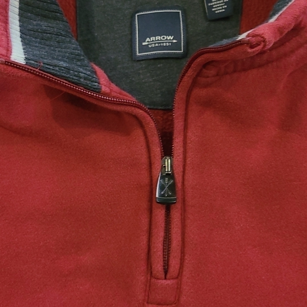 𝅺arrow Red Quarter-Zip Pullover Jacket - Picture 6 of 6
